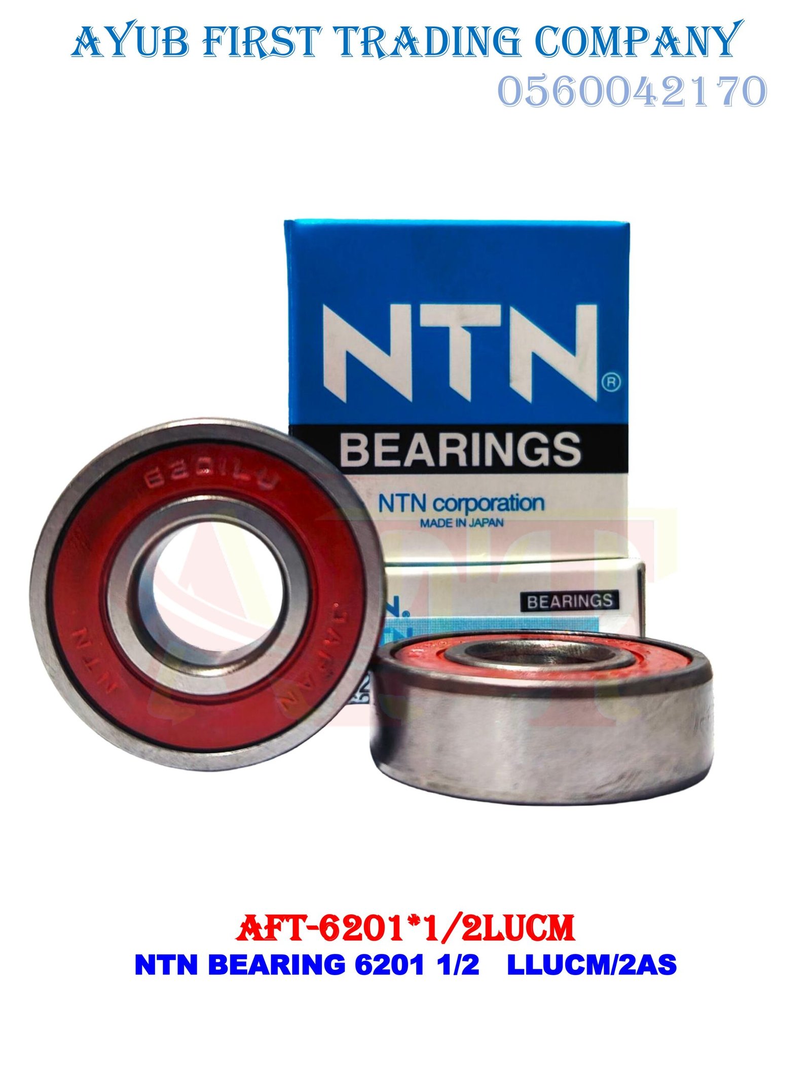 AFT-6201 1-2 LUCM 6201 NTN Bearing 1/2 LLUCM/2AS - Image 1