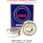 Single-Row Deep Groove Ball Bearing: AFTC-6201 1/2" ZZCM