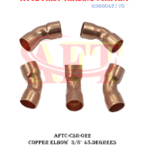 3/8 inch 45-degree copper elbow : AFTC-CSR-022