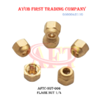 1/4″ Brass Flare Nut : AFTC-NUT-006