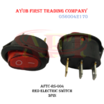 Red Electric Rocker Switch: AFTC-RS-004