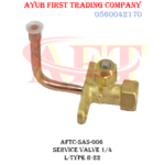 1/4 inch L-Type R-22 Service Valve : AFTC-SAS-006