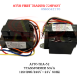 TRANSFORMER 50VA 120/208/240V - 24V 60HZ SET: AFTC-TRA-52