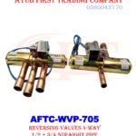 REVERSING VALVES 4-WAY 1/2 + 3/4 STRAIGHT PIPE SET: AFTC-WVP-705