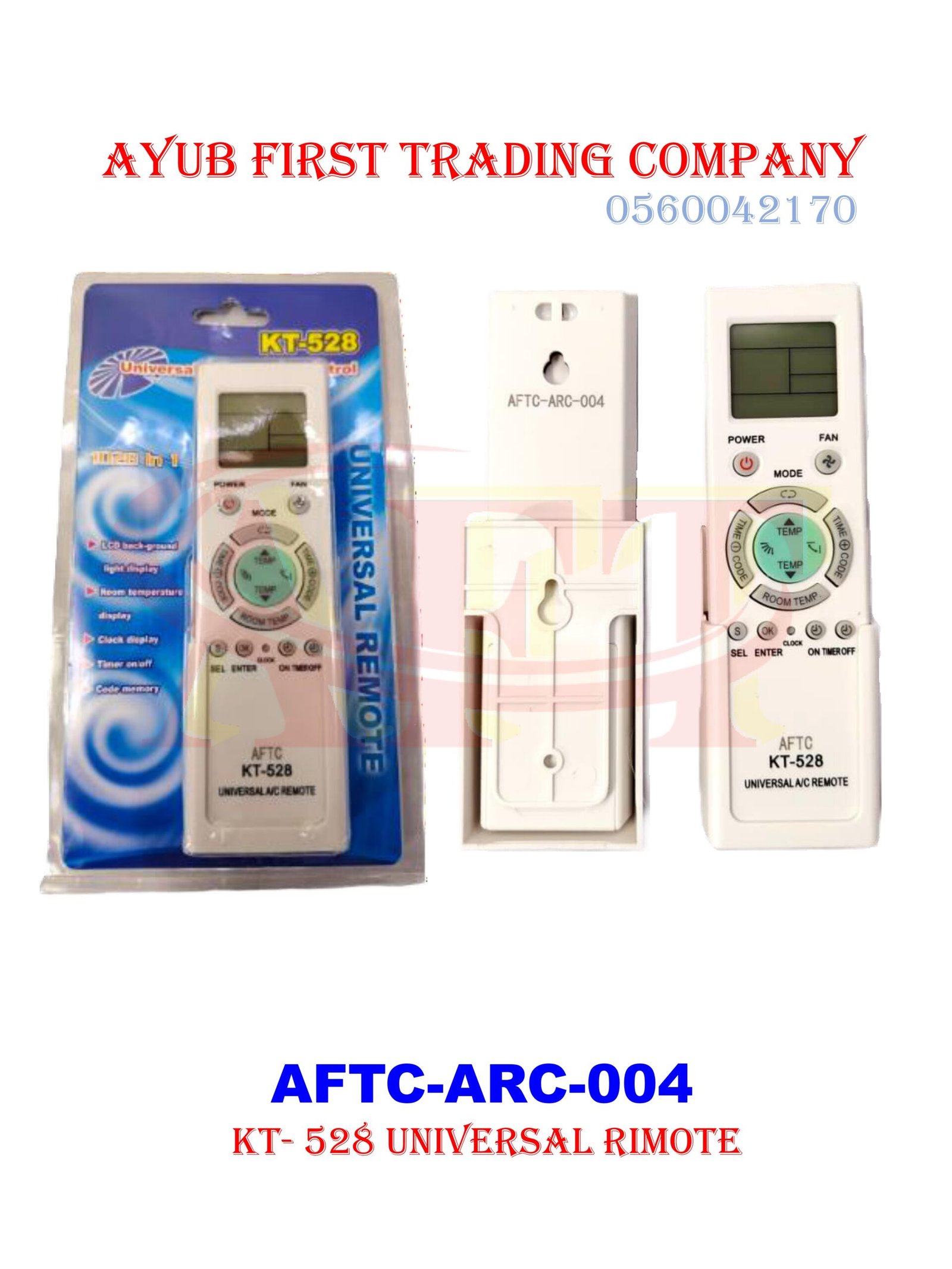 ARC-004 KT-528 Universal A/C Remote : AFTC-ARC-004 - Image 1