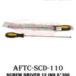 300 mm (12 inches) 6 mm Slotted / Flathead ("Minus Head") : AFTC-SCD-110