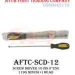 250 mm (10 inches) 6 mm Slotted / Flathead Minus Head : AFTC-SCD-112